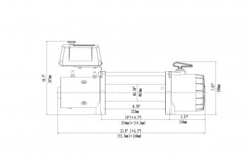 68 999 р. Лебёдка автомобильная электрическая 12V Runva 9500 lbs 4350 кг (синтетический трос) RUNVA ewv9500ssr  с доставкой в г. Чебоксары. Увеличить фотографию 5