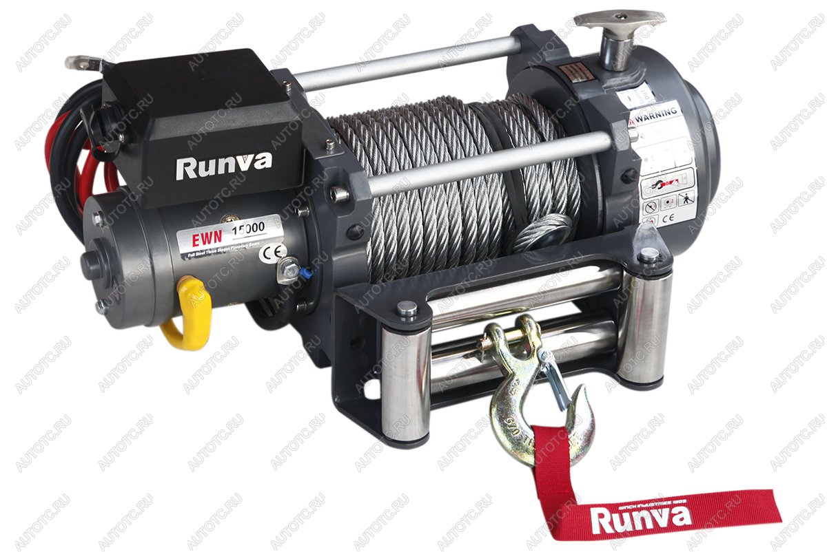 78 799 р. Лебёдка электрическая (индустр.) 12V Runva 15000 lbs 6800 кг RUNVA ewn15000u  с доставкой в г. Чебоксары