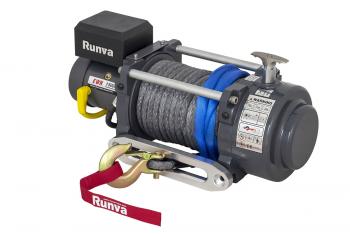 100 379 р. Лебёдка электрическая (индустр.) 24V Runva 15000 lbs 6800 кг синтетический трос RUNVA ewn15000usr24v  с доставкой в г. Чебоксары. Увеличить фотографию 5