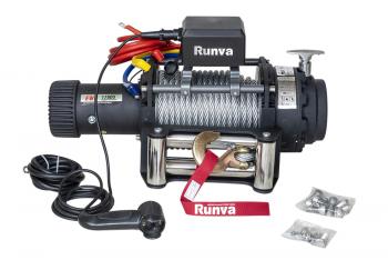 81 149 р. Лебёдка электрическая (индустр.) 24V Runva 17500 lbs 7960 кг RUNVA ewn17500s24v  с доставкой в г. Чебоксары. Увеличить фотографию 3