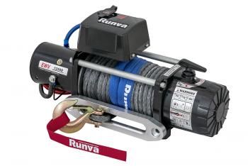 93 859 р. Лебёдка электрическая 12V Runva 12500 lbs 5670 кг (синтетический трос) RUNVA ewv12500ssr  с доставкой в г. Чебоксары. Увеличить фотографию 4