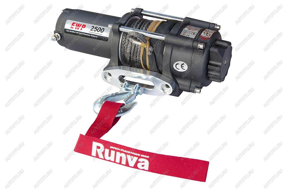 17 229 р. Лебёдка электрическая 12V Runva 2500 lbs 1140 кг (синтетический трос) RUNVA ewp2500asr  с доставкой в г. Чебоксары