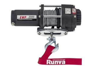 17 799 р. Лебёдка электрическая 12V Runva 3500A lbs 1588 кг (синтетический трос) RUNVA ewp3500asr  с доставкой в г. Чебоксары. Увеличить фотографию 14