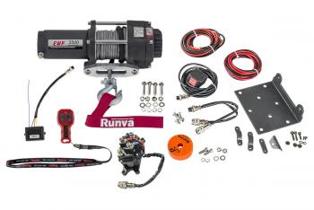 17 799 р. Лебёдка электрическая 12V Runva 3500A lbs 1588 кг (синтетический трос) RUNVA ewp3500asr  с доставкой в г. Чебоксары. Увеличить фотографию 2