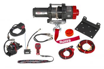 24 689 р. Лебёдка электрическая 12V Runva 3500A lbs 1588 кг (синтетический трос) RUNVA ewt3500asr  с доставкой в г. Чебоксары. Увеличить фотографию 12