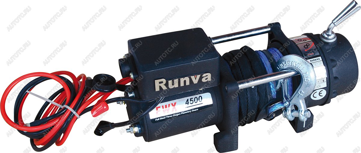 29 999 р. Лебёдка электрическая 12V Runva 4500 lbs 2040 кг (синтетический трос) RUNVA ewx4500usr  с доставкой в г. Чебоксары