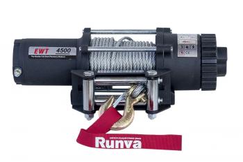 Лебёдка электрическая 12V Runva 4500 lbs 2041 кг RUNVA ewt4500a