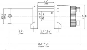 28 329 р. Лебёдка электрическая 12V Runva 4500 lbs 2041 кг (синтетический трос) RUNVA ewt4500asr  с доставкой в г. Чебоксары. Увеличить фотографию 9