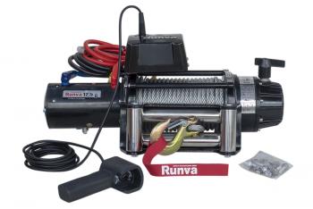 78 639 р. Лебёдка электрическая 24V Runva 12500 lbs 5670 кг (влагозащищенная) RUNVA ewb12500s24v  с доставкой в г. Чебоксары. Увеличить фотографию 2