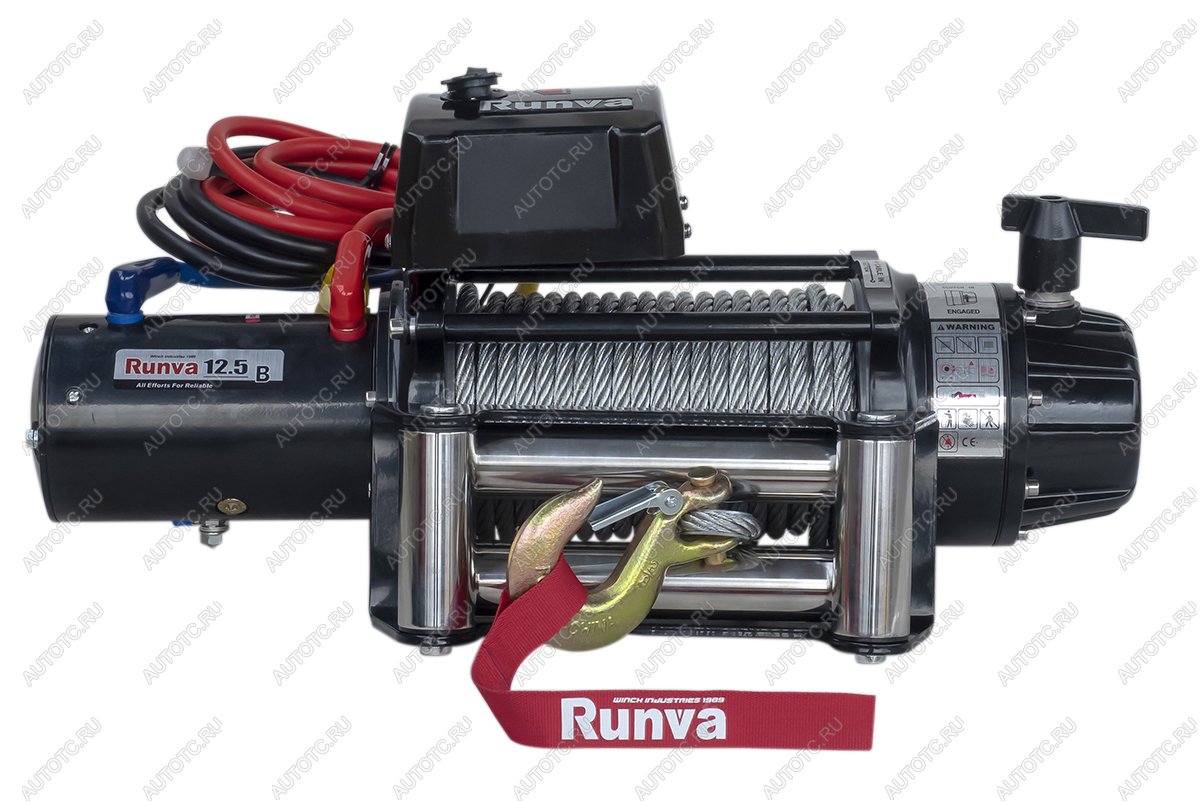 78 639 р. Лебёдка электрическая 24V Runva 12500 lbs 5670 кг (влагозащищенная) RUNVA ewb12500s24v  с доставкой в г. Чебоксары