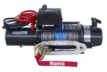 93 309 р. Лебёдка электрическая 24V Runva 12500 lbs 5670 кг (влагозащищенная) синтетический трос RUNVA ewb12500ssr24v  с доставкой в г. Чебоксары. Увеличить фотографию 4