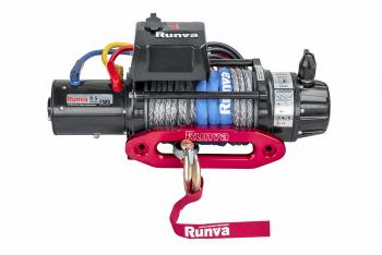 72 999 р. Лебёдка электрическая 24V Runva 9500 lbs 4350 кг влагозащищенная, синтетический трос RUNVA ewb9500ssr24v  с доставкой в г. Чебоксары. Увеличить фотографию 2