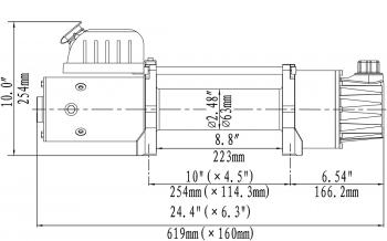 54 939 р. Лебёдка электрическая двухскоростная 12V Runva 10000 lbs 4500 кг RUNVA ewd10000u  с доставкой в г. Чебоксары. Увеличить фотографию 4
