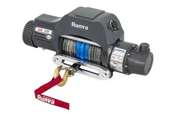 Лебёдка электрическая двухскоростная 12V Runva 12000 lbs 5443 кг (синтетический трос) RUNVA ewd12000sr