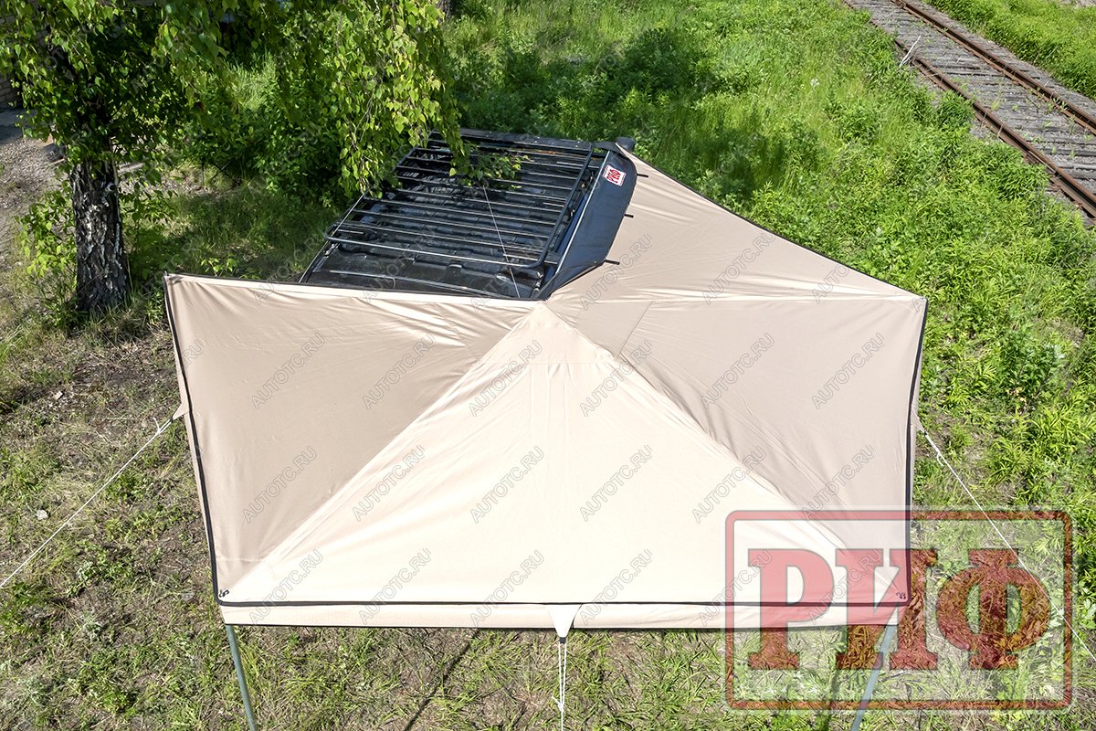 24 639 р. Маркиза автомобильная РИФ веерная 2,5х2,0 м (правая) РИФ rifavf062020602  с доставкой в г. Чебоксары