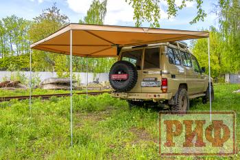 28 319 р. Маркиза автомобильная РИФ веерная 2,5х2,5 м (левая) РИФ rifavf062525601  с доставкой в г. Чебоксары. Увеличить фотографию 8