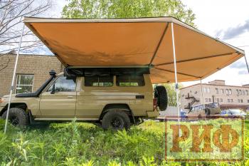 33 649 р. Маркиза автомобильная РИФ комбинированная (прямоугольная с веерной частью) 2,5 х2.5 м (левая) РИФ rifavf072525601  с доставкой в г. Чебоксары. Увеличить фотографию 3