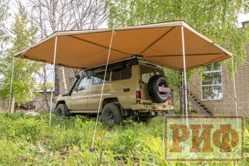 33 649 р. Маркиза автомобильная РИФ комбинированная (прямоугольная с веерной частью) 2,5 х2.5 м (левая) РИФ rifavf072525601  с доставкой в г. Чебоксары. Увеличить фотографию 15