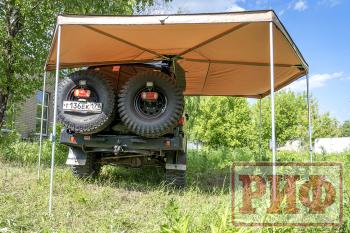 26 999 р. Маркиза автомобильная РИФ комбинированная (прямоугольная с веерной частью) 2,5х2,0 м (правая) РИФ rifavf072020602  с доставкой в г. Чебоксары. Увеличить фотографию 6