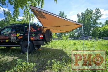 38 089 р. Маркиза автомобильная РИФ комбинированная (прямоугольная с веерной частью) 2.5х3.0 м (правая) РИФ rifavf073030602  с доставкой в г. Чебоксары. Увеличить фотографию 11