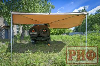 38 089 р. Маркиза автомобильная РИФ комбинированная (прямоугольная с веерной частью) 2.5х3.0 м (правая) РИФ rifavf073030602  с доставкой в г. Чебоксары. Увеличить фотографию 17