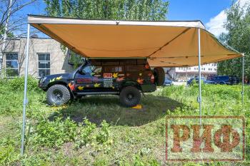 38 089 р. Маркиза автомобильная РИФ комбинированная (прямоугольная с веерной частью) 2.5х3.0 м (левая) РИФ rifavf073030601  с доставкой в г. Чебоксары. Увеличить фотографию 4