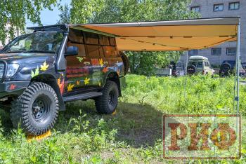 38 089 р. Маркиза автомобильная РИФ комбинированная (прямоугольная с веерной частью) 2.5х3.0 м (левая) РИФ rifavf073030601  с доставкой в г. Чебоксары. Увеличить фотографию 6