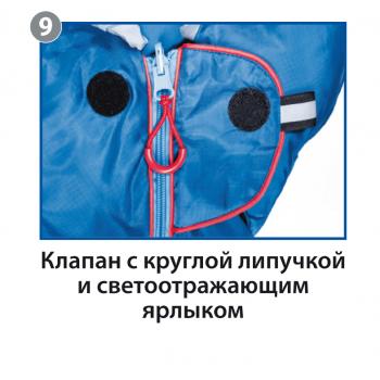 5 349 р. Мешок спальный BTrace Mega (Левый,СерыйСиний), (ТК: -5C) BTrace s0565  с доставкой в г. Чебоксары. Увеличить фотографию 15