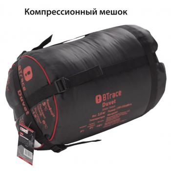 8 949 р. Мешок спальный BTrace Mega (Правый, СерыйСиний), (ТК: -5C) BTrace s0566  с доставкой в г. Чебоксары. Увеличить фотографию 2