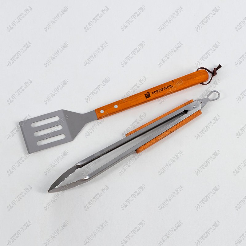 1 119 р. Набор для барбекю СОЮЗГРИЛЬ (щипцы, лопатка) O-GRILL grillset-2  с доставкой в г. Чебоксары