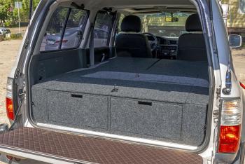 30 999 р. Органайзер в багажник для Toyota Land Cruiser 80 (2 выдвижных ящика+спальник) РФ 080-003  с доставкой в г. Чебоксары. Увеличить фотографию 4