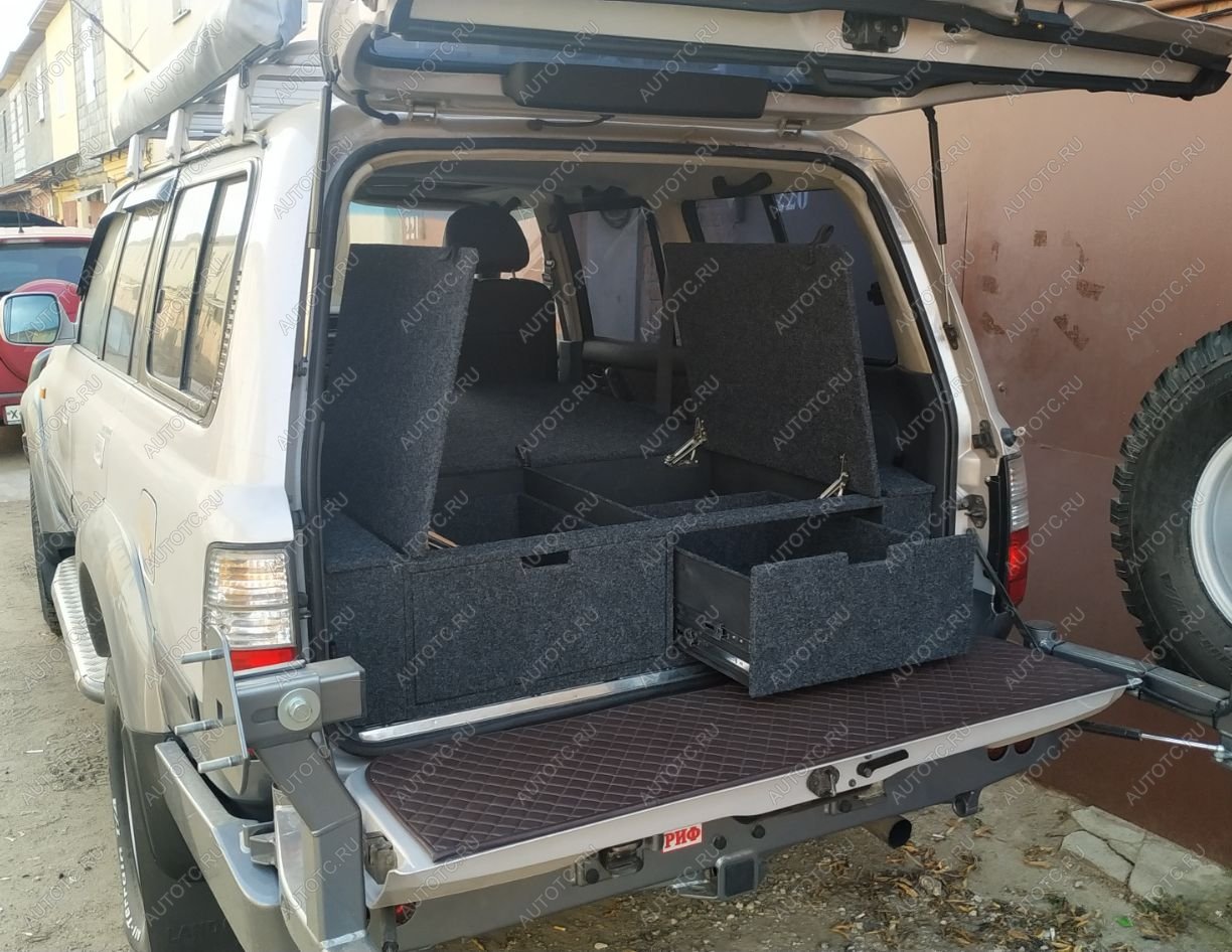 30 999 р. Органайзер в багажник для Toyota Land Cruiser 80 (2 выдвижных ящика+спальник) РФ 080-003  с доставкой в г. Чебоксары