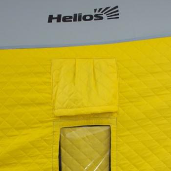 19 999 р. Палатка зимняя HELIOS Куб 1,8х1,8 (желтыйсерый) HELIOS hs-isci-180yg  с доставкой в г. Чебоксары. Увеличить фотографию 4
