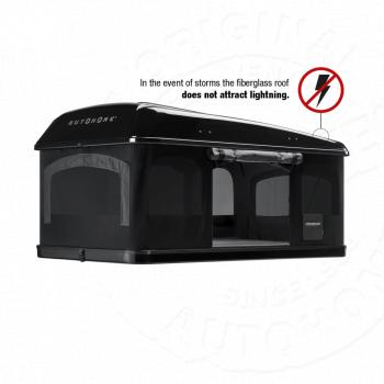 442 159 р. Палатка на крышу автомобиля AUTOHOME MAGGIOLINA GRAND TOUR LARGE 360 BLACK STORM, чёрный тент, лестница 215 мм AUTOHOME Zifer Italia S.r.l m360bs-17  с доставкой в г. Чебоксары. Увеличить фотографию 7
