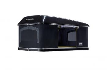 397 199 р. Палатка на крышу автомобиля AUTOHOME MAGGIOLINA GRAND TOUR SMALL 360 BLACK STORM, чёрный тент, лестница 215 мм AUTOHOME Zifer Italia S.r.l m360bs-15  с доставкой в г. Чебоксары. Увеличить фотографию 2
