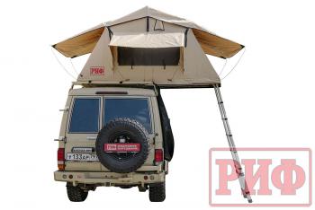 Палатка на крышу автомобиля РИФ Soft RT01-140, тент песочный, 280 г, 140х240х115 РИФ rifrt0114060000