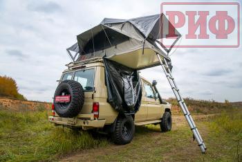 108 999 р. Палатка на крышу автомобиля РИФ Soft RT01-140, тент серый, 400 гр., 140х240х115 см, РИФ rifrt0114080001  с доставкой в г. Чебоксары. Увеличить фотографию 34