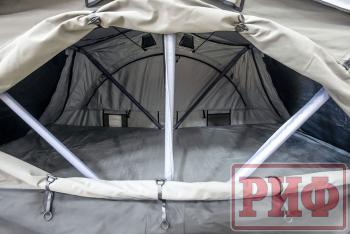 108 999 р. Палатка на крышу автомобиля РИФ Soft RT01-140, тент серый, 400 гр., 140х240х115 см, РИФ rifrt0114080001  с доставкой в г. Чебоксары. Увеличить фотографию 19