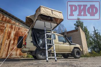 94 209 р. Палатка на крышу автомобиля РИФ Soft RT02-120, тент песочный, 120х240х115 см РИФ rifrt0212060000  с доставкой в г. Чебоксары. Увеличить фотографию 18
