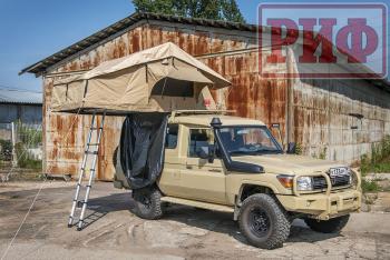 94 209 р. Палатка на крышу автомобиля РИФ Soft RT02-140, тент песочный, 140х240х115 см РИФ rifrt0214060000  с доставкой в г. Чебоксары. Увеличить фотографию 4