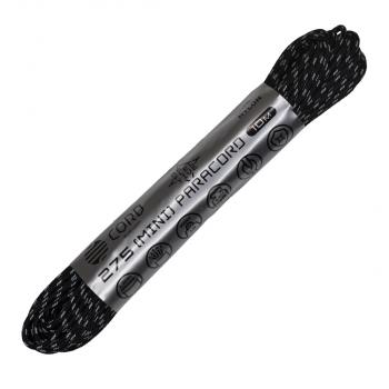 Паракорд 275 (мини) CORD nylon 10м световозвращающий (black) CORD 275.n10.lm.b