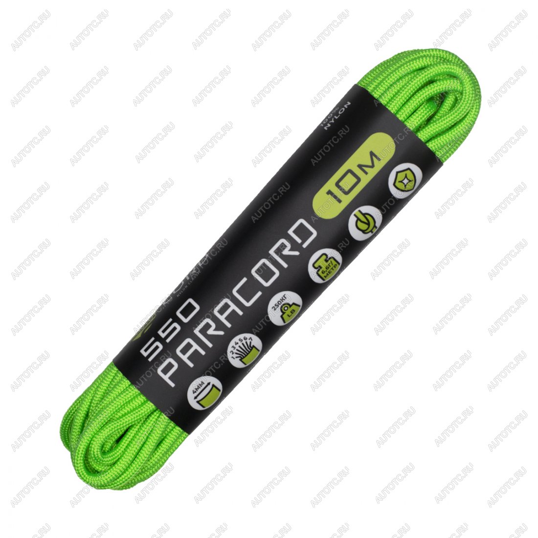 220 р. Паракорд 550 CORD nylon 10м (neon green) CORD 550.n10.n.gr  с доставкой в г. Чебоксары