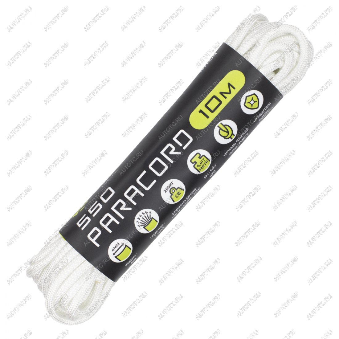 230 р. Паракорд 550 CORD nylon 10м (white) CORD 550.n10.wt  с доставкой в г. Чебоксары