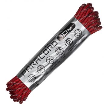 Паракорд 550 CORD nylon 10м световозвращающий (red) CORD 550.n10.lm.r