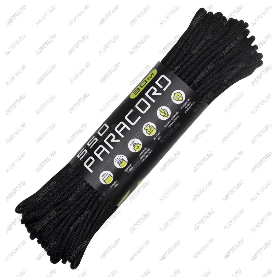 679 р. Паракорд 550 CORD nylon 30м (black) CORD 550.n30.b  с доставкой в г. Чебоксары