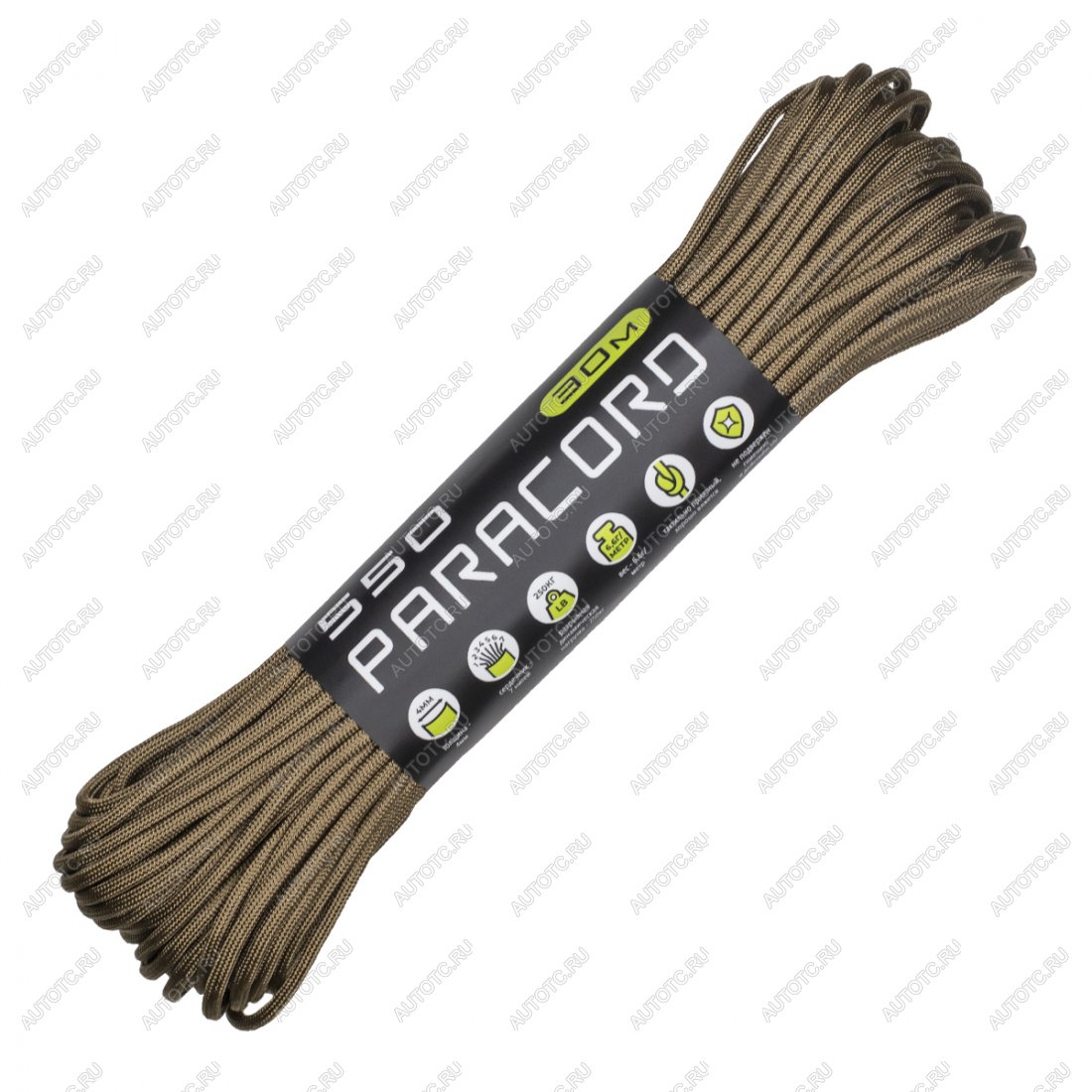 659 р. Паракорд 550 CORD nylon 30м (coyote) CORD 550.n30.cyt  с доставкой в г. Чебоксары