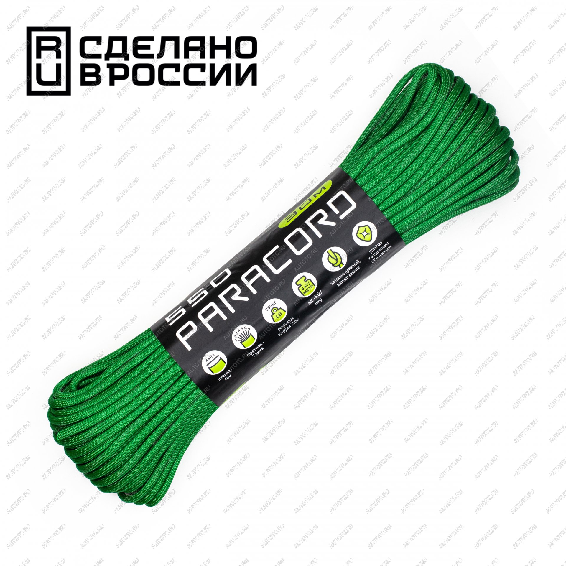 679 р. Паракорд 550 CORD nylon 30м (green) CORD 550.n30.gr  с доставкой в г. Чебоксары