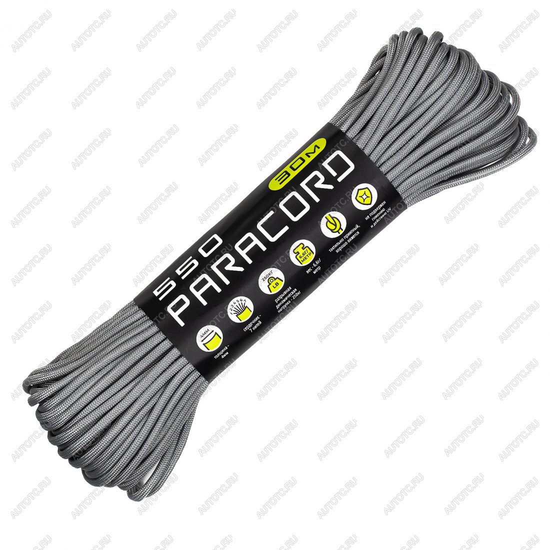 569 р. Паракорд 550 CORD nylon 30м (steel gray) CORD 550.n30.st.g  с доставкой в г. Чебоксары
