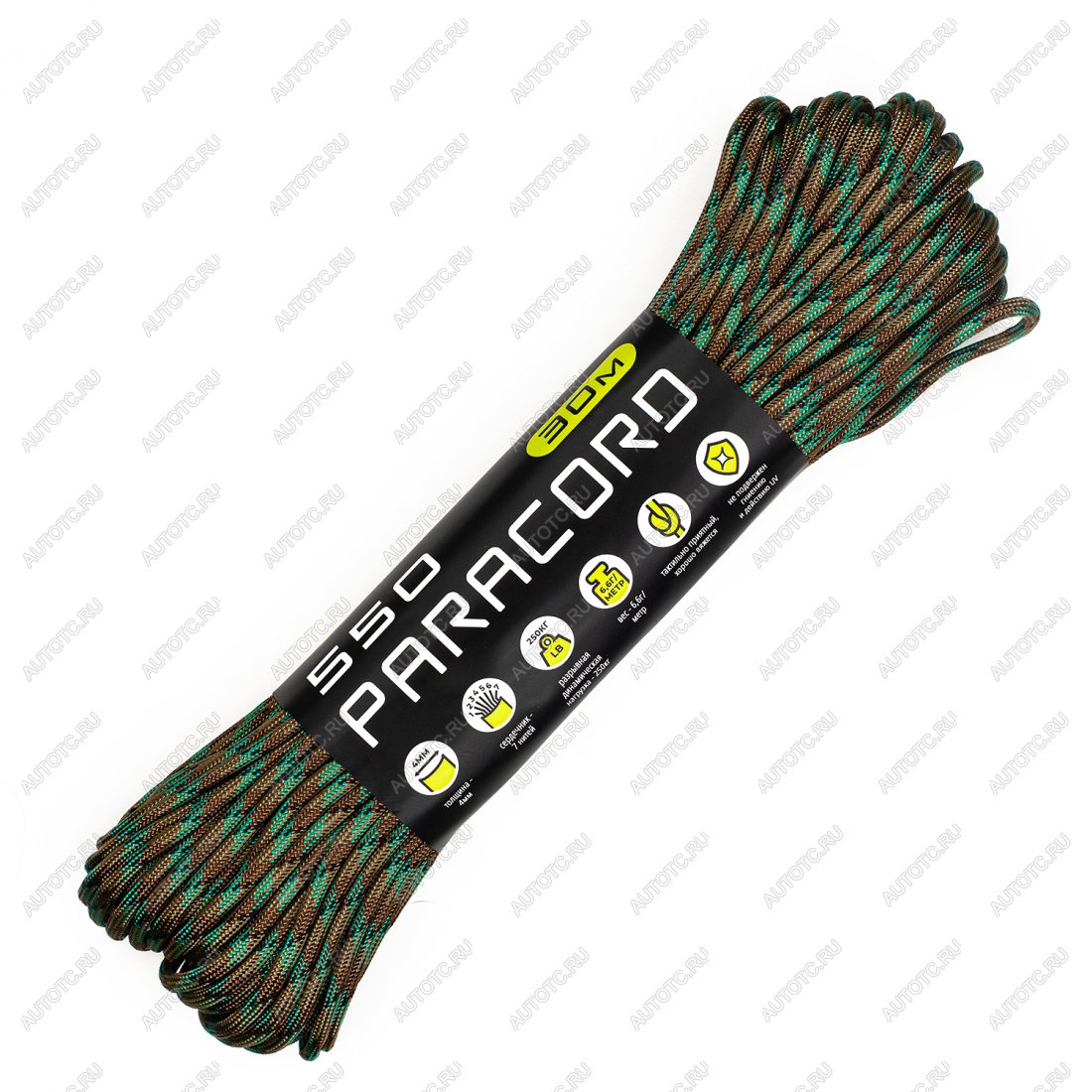 569 р. Паракорд 550 CORD nylon 30м (survival camo) CORD 550.n30.srw.kmf  с доставкой в г. Чебоксары