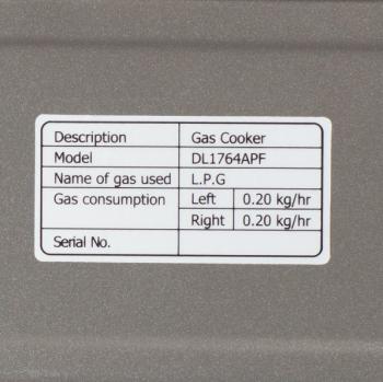 7 779 р. Плита газовая NaMilux DL1764APF 2 конфорки (под бытовой баллон) NaMilux dl1764apf  с доставкой в г. Чебоксары. Увеличить фотографию 3